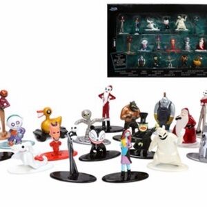 Disney Nightmare Before Christmas die-cast Figurine Set Jack Sally New Nano